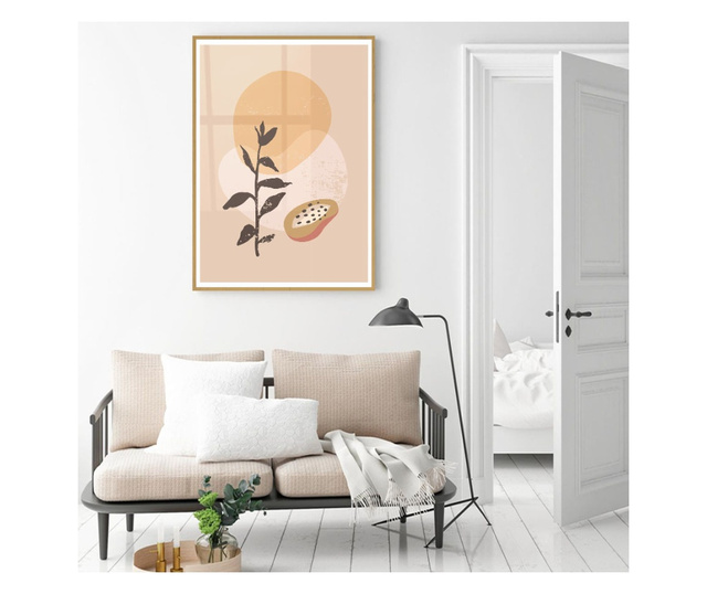 Uokvireni Plakati, Avocado Flower, 50x 70 cm, Zlatni okvir