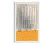 Uokvireni Plakati, Black Lines on Orange, 21 x 30 cm, Bijeli okvir