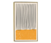 Uokvireni Plakati, Black Lines on Orange, 21 x 30 cm, Zlatni okvir