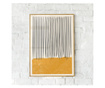 Uokvireni Plakati, Black Lines on Orange, 80x60 cm, Zlatni okvir