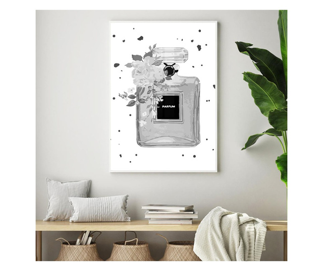Uokvireni Plakati, Black Parfum, 50x 70 cm, Bijeli okvir