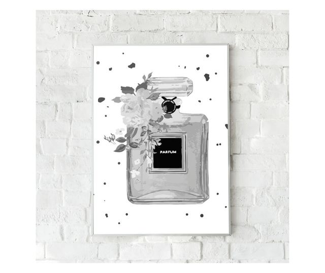 Uokvireni Plakati, Black Parfum, 50x 70 cm, Bijeli okvir