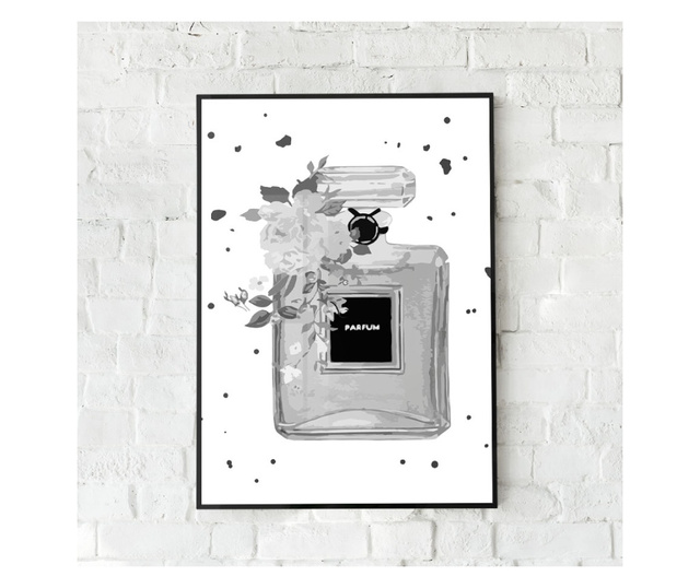 Uokvireni Plakati, Black Parfum, 80x60 cm, Črn okvir