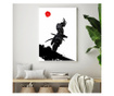 Plakat w ramce, Black Samurai, 80x60 cm, biała ramka