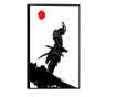 Plakat w ramce, Black Samurai, 21 x 30 cm, czarna ramka