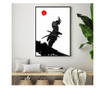 Plakat w ramce, Black Samurai, 50x 70 cm, czarna ramka