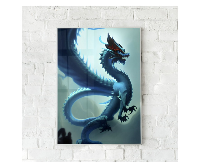 Uokvireni Plakati, Blue Dragon, 21 x 30 cm, Bijeli okvir
