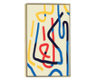 Uokvireni Plakati, Bold Lines With Bright Colors, 80x60 cm, Zlatni okvir