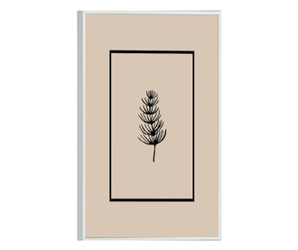 Plakat w ramce, Botanical Card, 21 x 30 cm, biała ramka