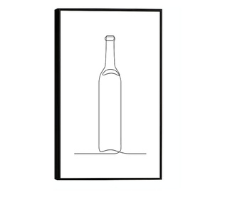 Plakat w ramce, Bottle Of Wine, 42 x 30 cm, czarna ramka