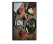 Plakat w ramce, Breakfast Table, 80x60 cm, czarna ramka