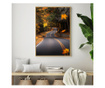 Plakat w ramce, Bright Orange Trees, 80x60 cm, złota rama