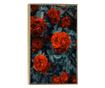 Uokvireni Plakati, Bright Red Rose, 60x40 cm, Zlatni okvir