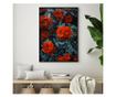 Uokvireni Plakati, Bright Red Rose, 60x40 cm, Črn okvir
