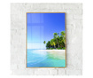 Plakat w ramce, Caribbean Landscape, 42 x 30 cm, złota rama