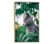 Plakat w ramce, Cat Tree, 80x60 cm, złota rama