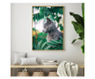 Plakat w ramce, Cat Tree, 80x60 cm, złota rama