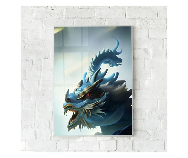Uokvireni Plakati, Chinese Dragon, 60x40 cm, Bijeli okvir