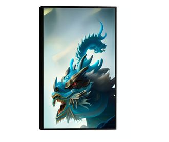 Uokvireni Plakati, Chinese Dragon, 21 x 30 cm, Črn okvir