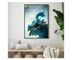 Plakat w ramce, Chinese Dragon, 80x60 cm, czarna ramka