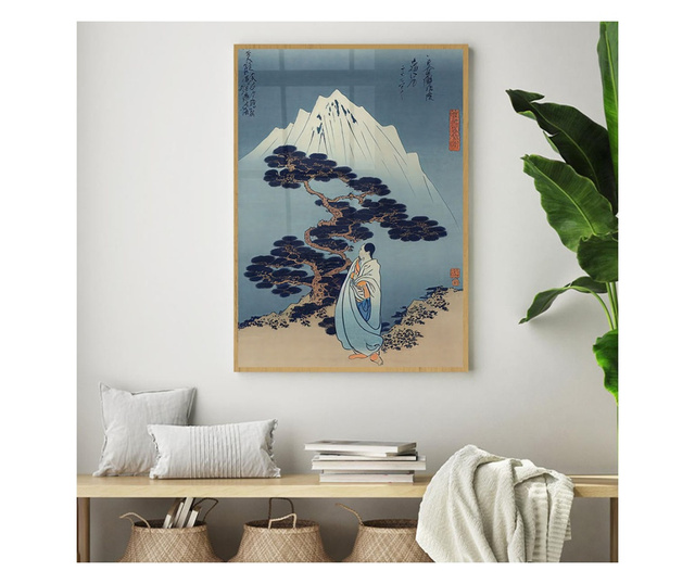 Uokvireni Plakati, Chinese Mountain, 42 x 30 cm, Zlatni okvir