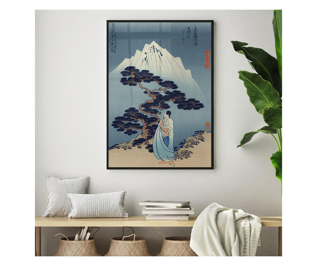 Uokvireni Plakati, Chinese Mountain, 80x60 cm, Črn okvir