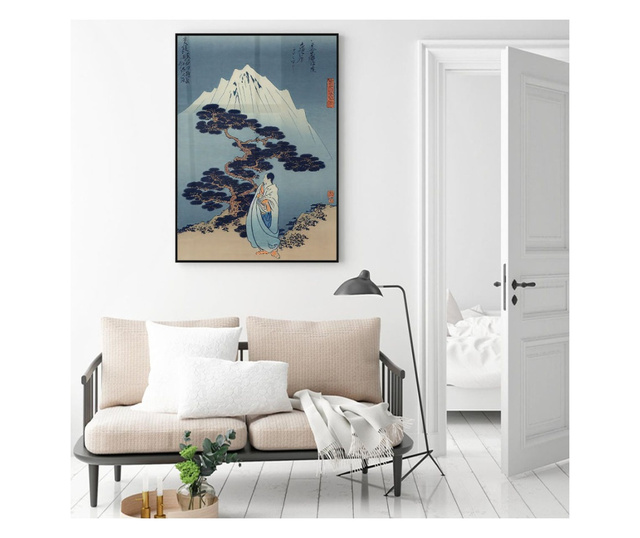Uokvireni Plakati, Chinese Mountain, 21 x 30 cm, Črn okvir
