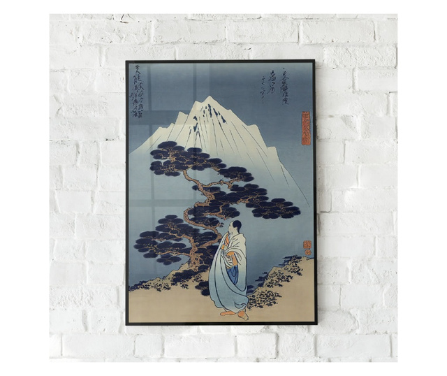Uokvireni Plakati, Chinese Mountain, 21 x 30 cm, Črn okvir