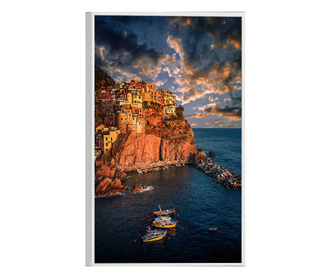 Uokvireni Plakati, Cinque Terre, 60x40 cm, Bijeli okvir