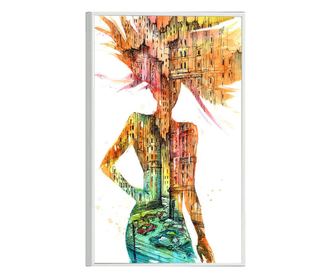 Uokvireni Plakati, City Girl, 60x40 cm, Bijeli okvir