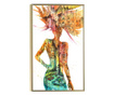 Plakat w ramce, City Girl, 80x60 cm, złota rama