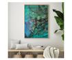 Uokvireni Plakati, Colors of Green Abstract, 80x60 cm, Zlatni okvir