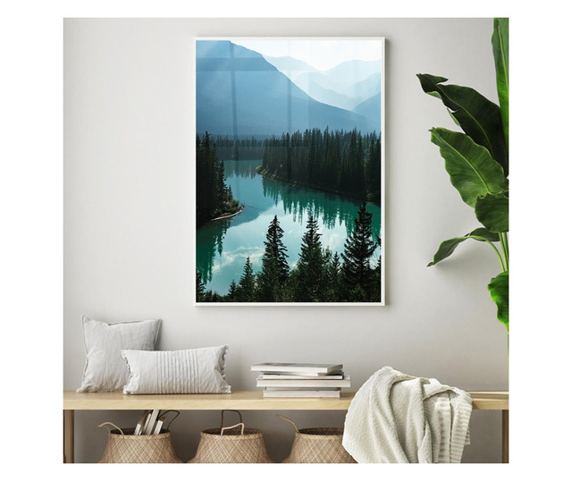 Uokvireni Plakati, Crystal Lake, 80x60 cm, Bijeli okvir