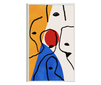 Uokvireni Plakati, Cubism Art Style, 60x40 cm, Bijeli okvir