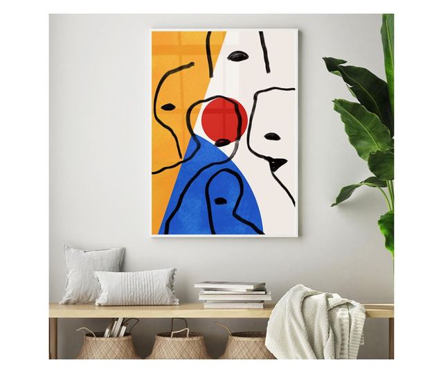 Uokvireni Plakati, Cubism Art Style, 80x60 cm, Bijeli okvir