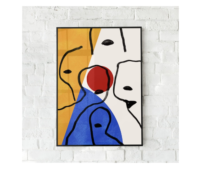 Uokvireni Plakati, Cubism Art Style, 21 x 30 cm, Črn okvir