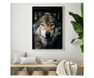 Uokvireni Plakati, Dark Wolf, 80x60 cm, Bijeli okvir