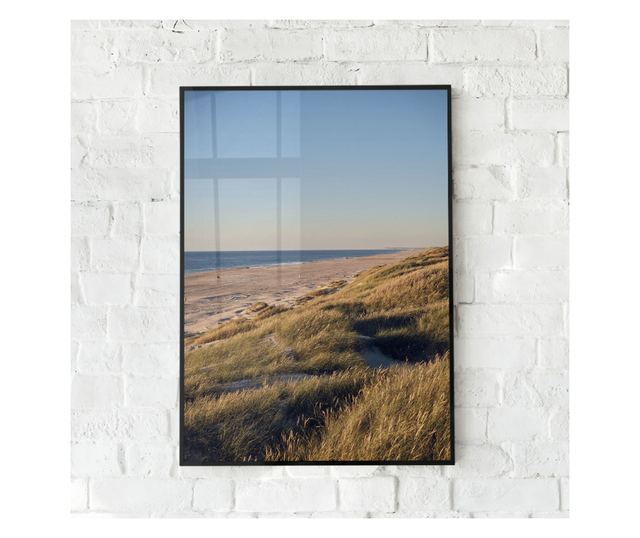 Uokvireni Plakati, Denmark Coastline, 80x60 cm, Črn okvir