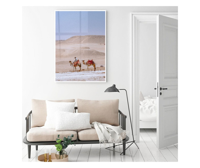 Uokvireni Plakati, Desert Camel, 21 x 30 cm, Bijeli okvir