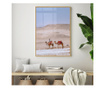 Uokvireni Plakati, Desert Camel, 21 x 30 cm, Zlatni okvir