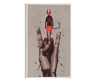 Uokvireni Plakati, Devil Hand, 80x60 cm, Bijeli okvir