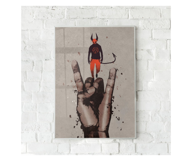 Uokvireni Plakati, Devil Hand, 21 x 30 cm, Bijeli okvir