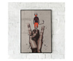 Uokvireni Plakati, Devil Hand, 50x 70 cm, Črn okvir