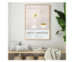 Uokvireni Plakati, Diry Martini, 60x40 cm, Zlatni okvir