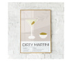 Uokvireni Plakati, Diry Martini, 50x 70 cm, Zlatni okvir