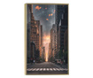 Uokvireni Plakati, Downtown New York, 50x 70 cm, Zlatni okvir