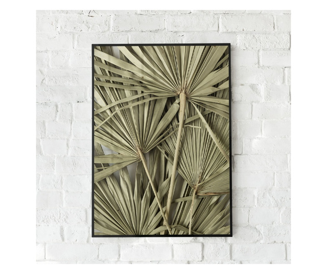 Uokvireni Plakati, Dry Tropical Flowers, 42 x 30 cm, Črn okvir