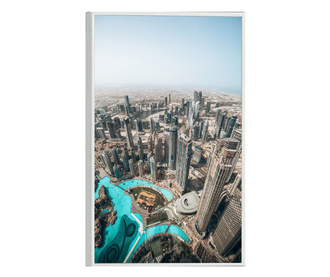 Uokvireni Plakati, Dubai Buildings, 80x60 cm, Bijeli okvir