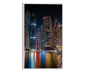 Uokvireni Plakati, Dubai Marina, 42 x 30 cm, Bijeli okvir