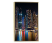 Uokvireni Plakati, Dubai Marina, 60x40 cm, Zlatni okvir